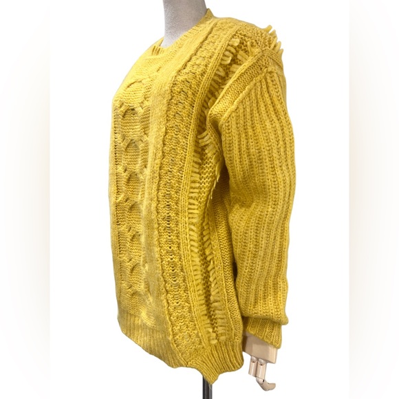 Stella McCartney yellow cable knit crewneck sweater - Picture 3 of 8